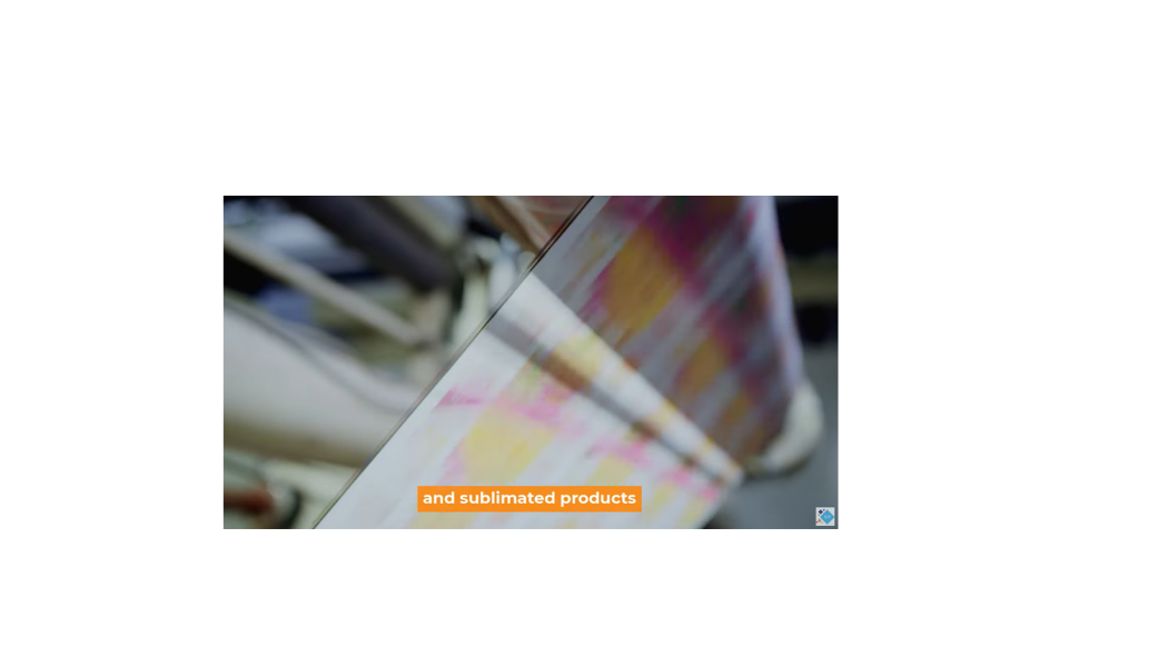 SUBLIMATED PRODUCTS Sublimated Products